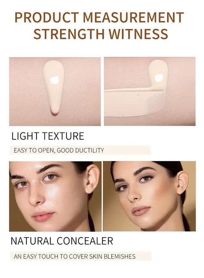 OCHEAL CC + Liquid Foundation - SPF50+ Sunscreen, Colour Correcting Face Sunscreen And Foundation, Pre-Makeup Primer Moisturizing Skin Concealer (#01) - Image 3
